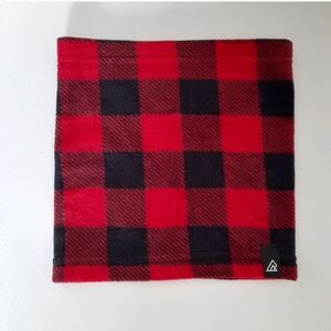 Plaid Kids Scarf - Red and Black